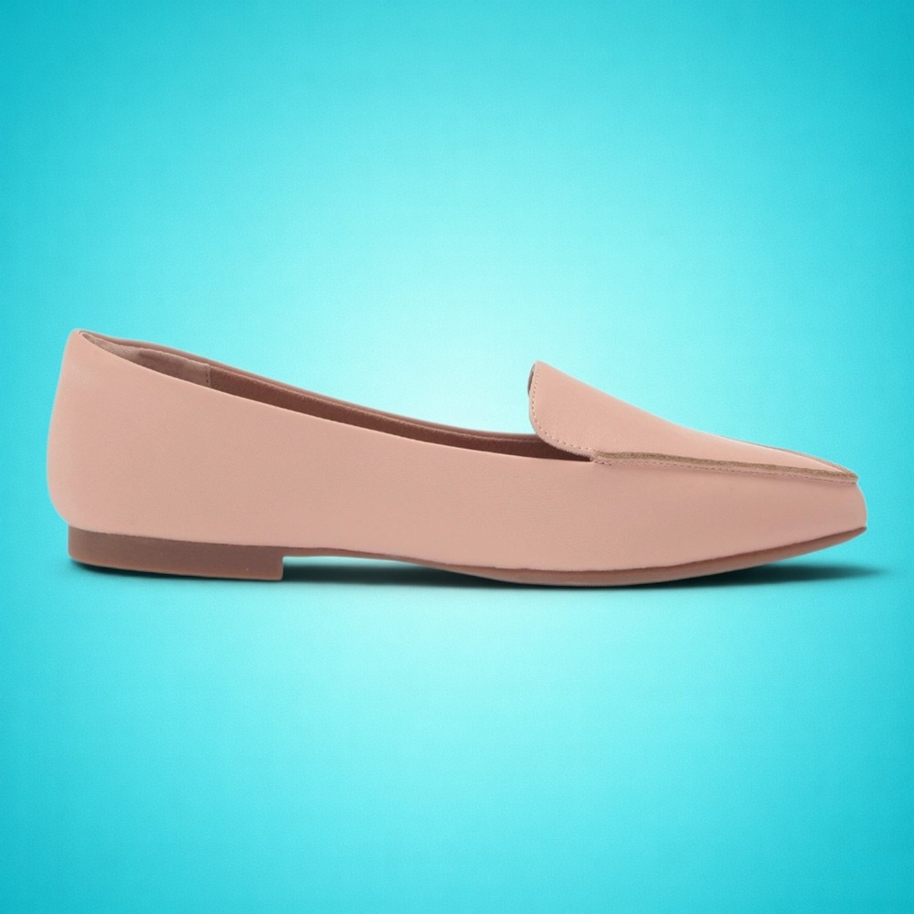 New Women's Soft Blush Pink Loafers, Size 12W